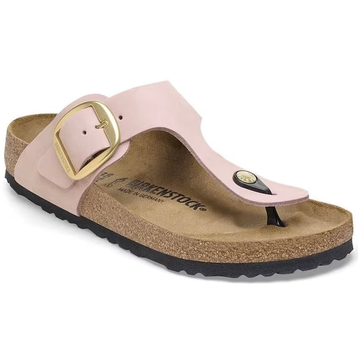 Gizeh Big Buckle - Pink Nubuck