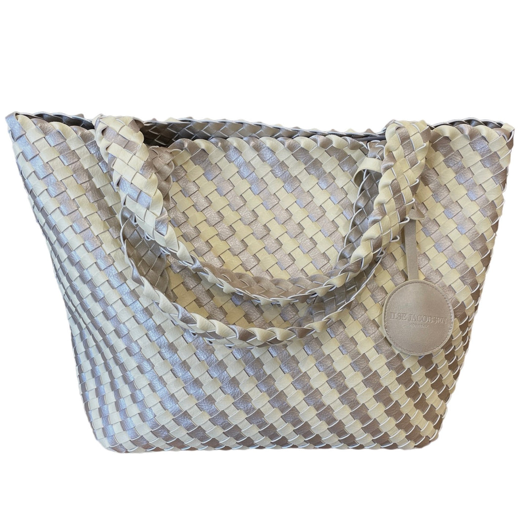 Ilse Jacobsen Tote - Cream/Platinum