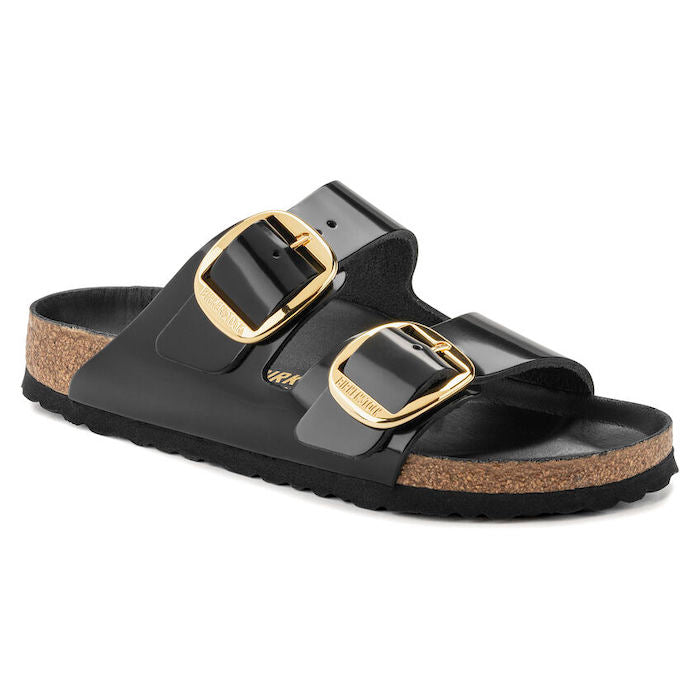 Men’s black patent Birkenstock Arizona sandals (Sz 43) Arizona Birko-Flor Patent in Color Black Patent | BIRKENSTOCK US main image 3