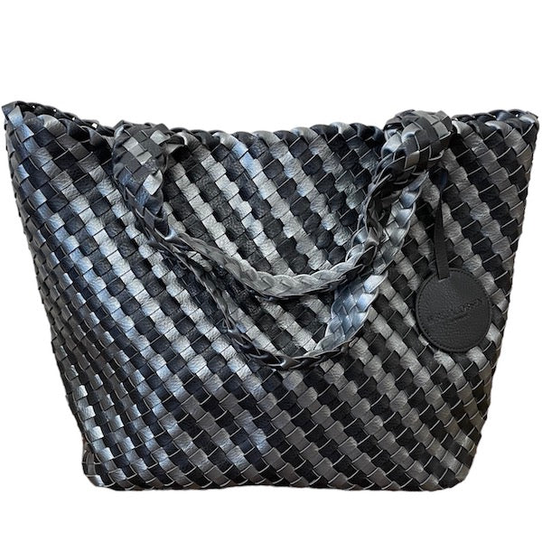 Ilse Jacobsen Tote - Black/Pewter – E.G.Geller