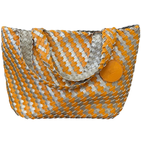 Ilse Jacobsen Tote - Orange/Platinum