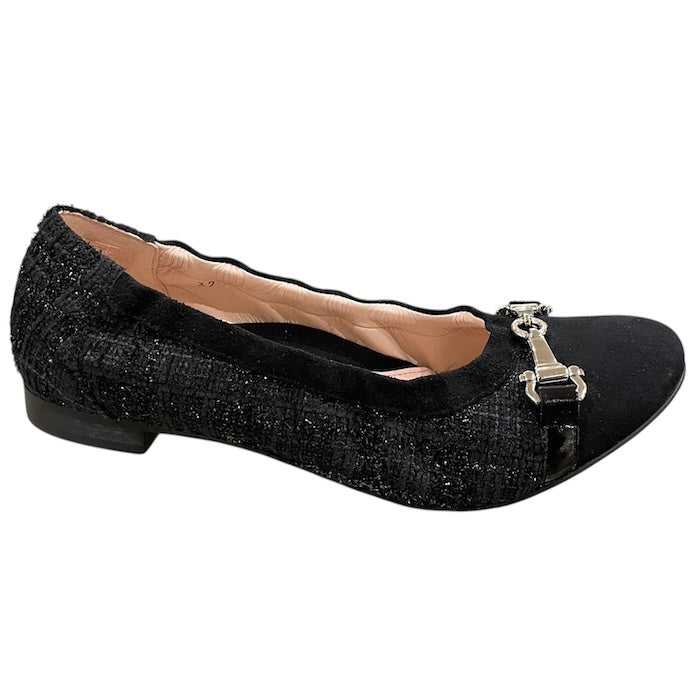 Chloe - Black Tweed