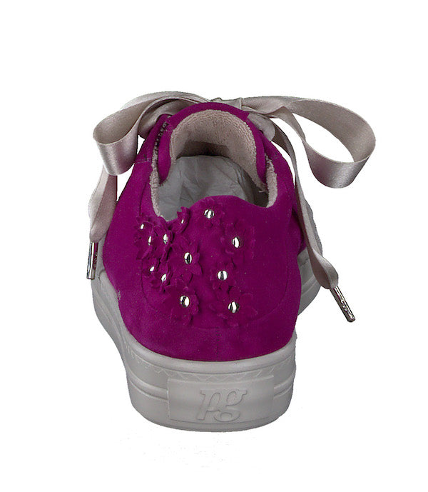 Sharon Sneaker - Raspberry – E.G.Geller