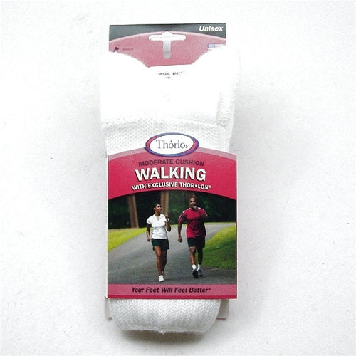 WX 15 WHITE WALKING SOCK THORLO SOCWHITE WX15