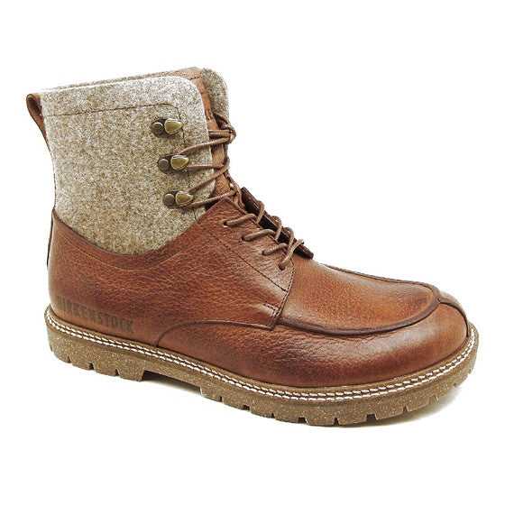 靴 BIRKENSTOCK TIMMINS Birkenstock Men's Timmins Black Leather Lace Up Casual Dress