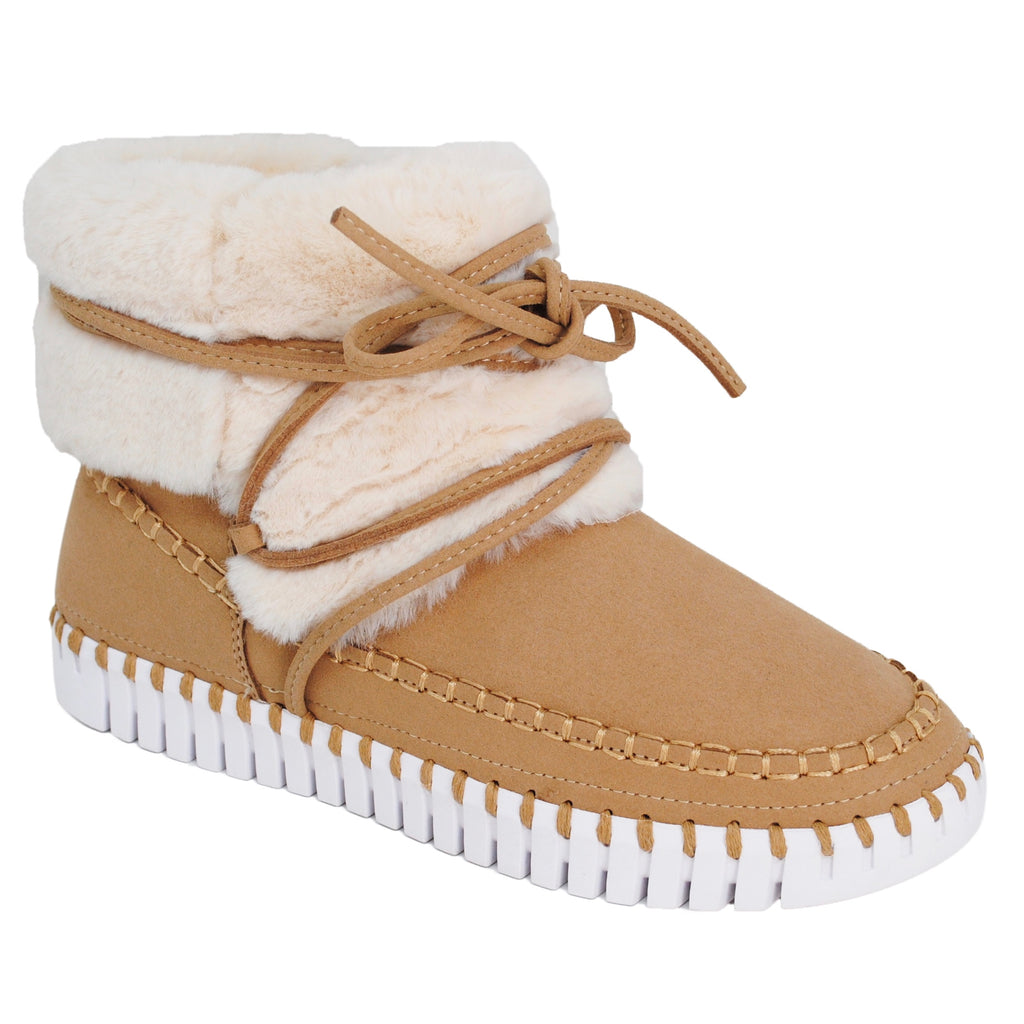 Tulip Bootie - Latte – E.G.Geller