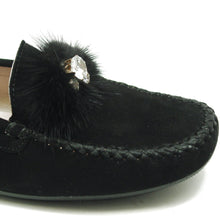 S 89011 Black Suede Loafer