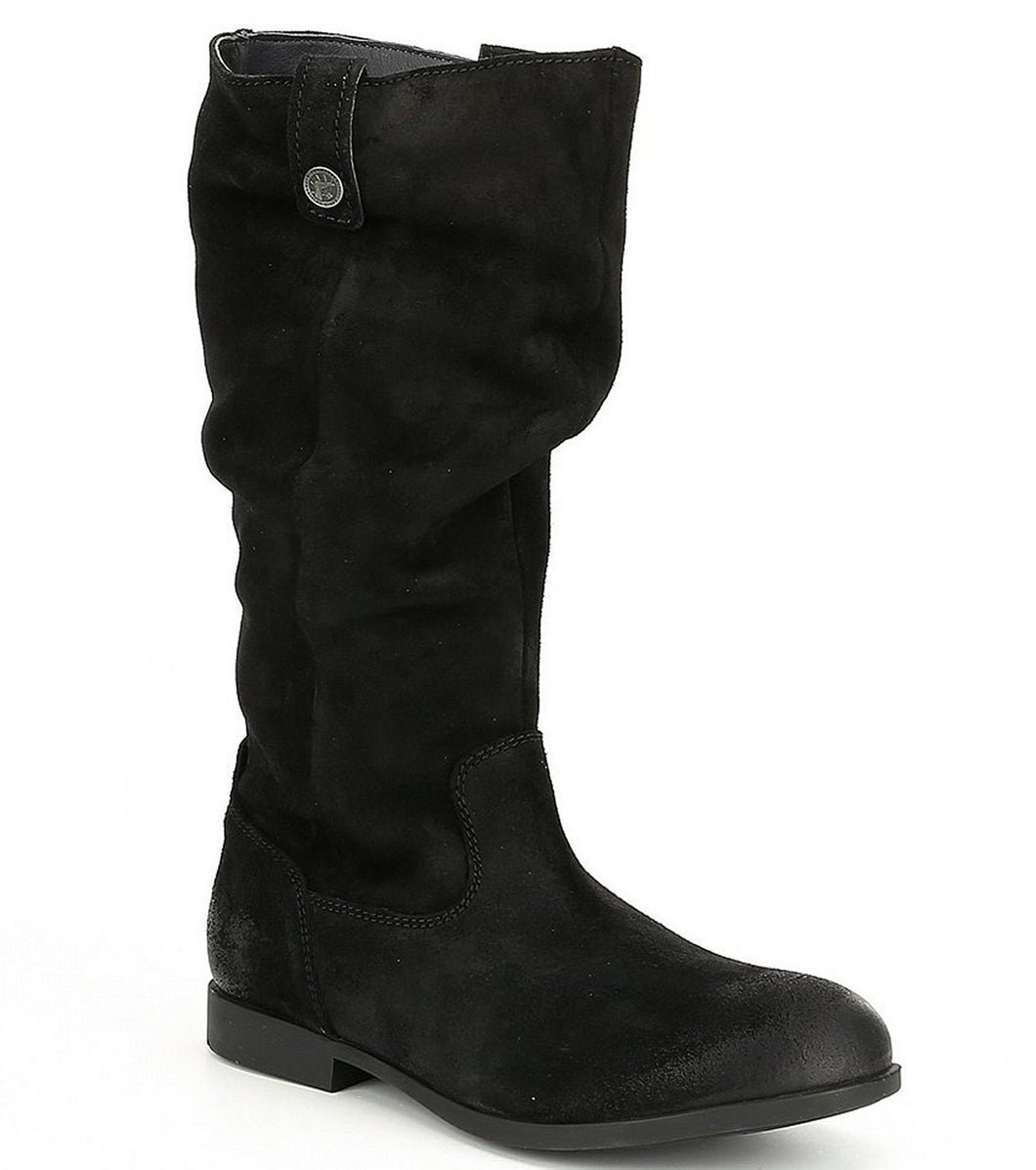 Sarina High Black Suede